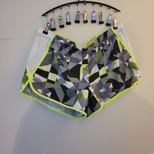 Vibrant Geometric Women's Athletic Shorts